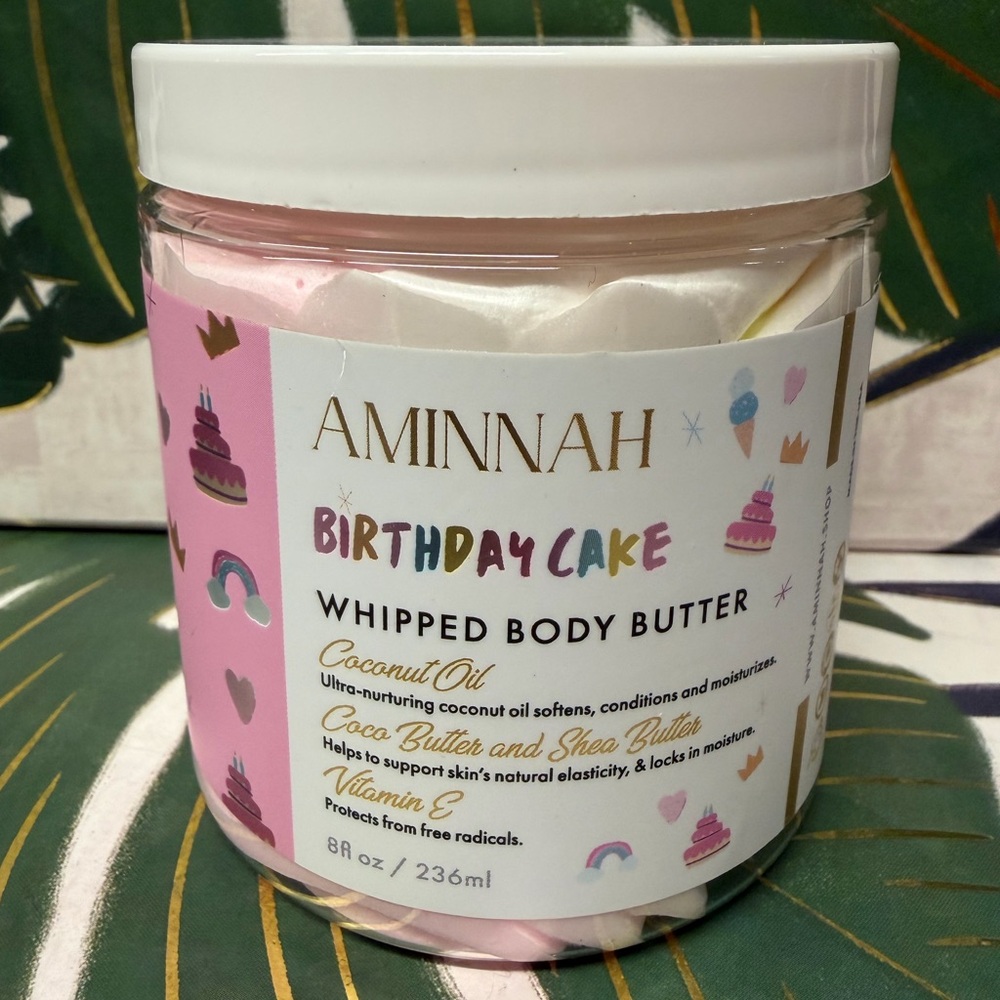 Aminnah Birthday Cake Whipped Body Butter NWT